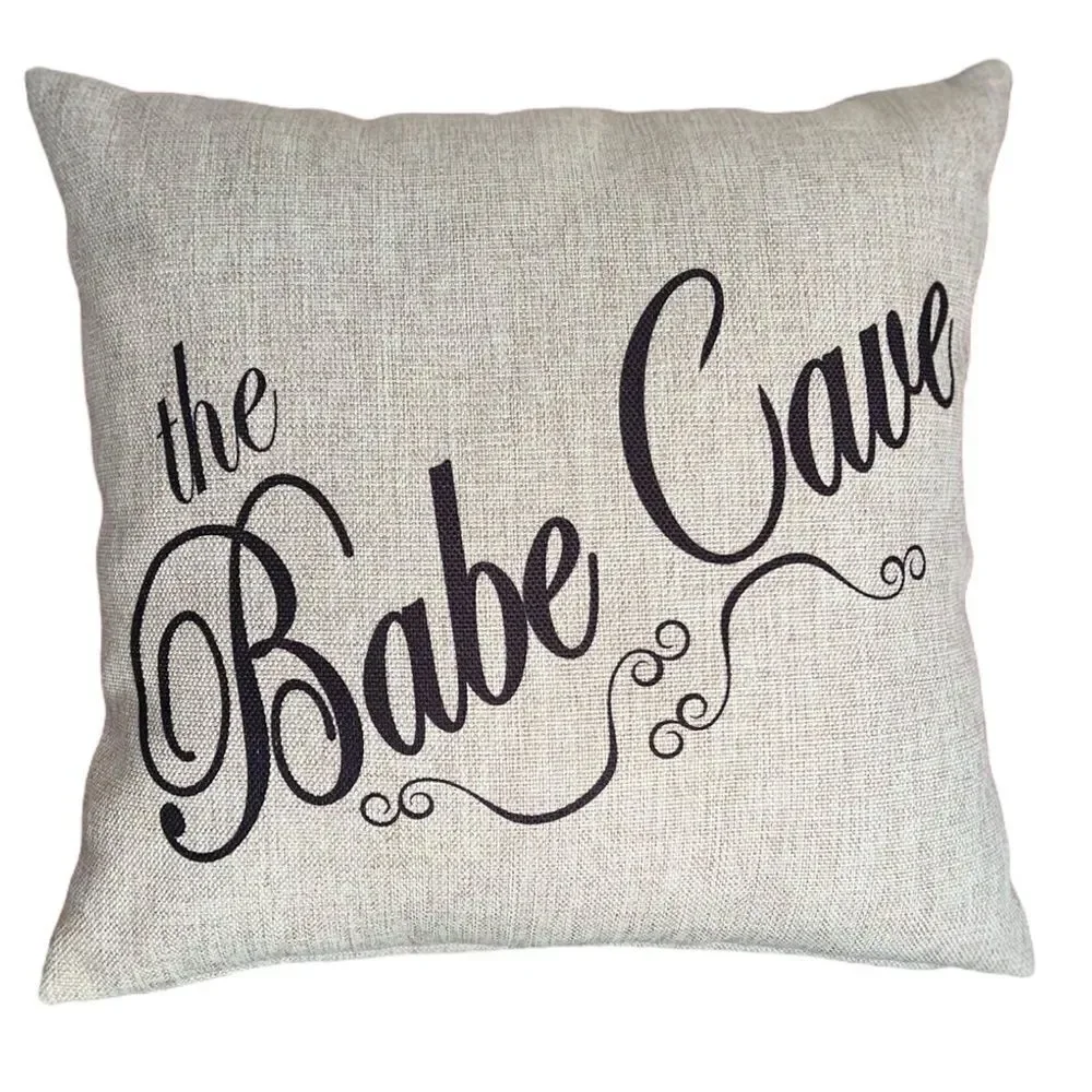Babe Cave Double-Sided Throw Pillow